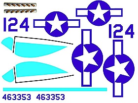 Decal American Stars and Bars and Canopy