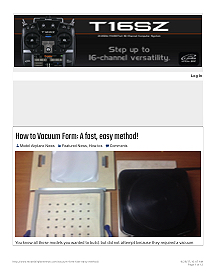 How to Vacuum Form (Article)