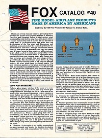 Fox engines 1988 catalog