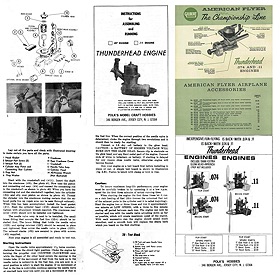 Gilbert Thunderhead 07 & 11 Glow Engines Manual