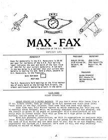 Max Fax Newsletter 1981 09/10