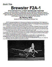 Brewster F2A-1 Buffalo by Mills.  24"ws