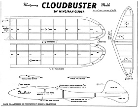 Cloudbuster glider - 36" span