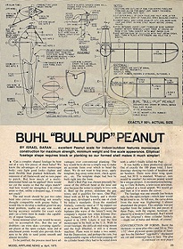 BUHL "Bull Pup" by Israel Baran (Plan and Article)