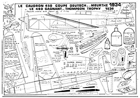 Caudron C-460 Racer by Fillon.  Peanut scaler.