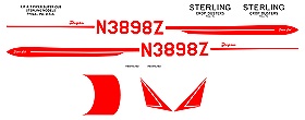 Sterling - Kit A-7, Piper PA-18 Super Cub (Vector Art Decals)