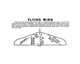 Envelope Flap Flying Wing