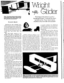 Wright Glider (Plan and Article)