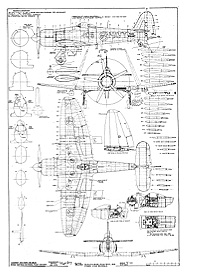 Hawker Sea Fury - Fred Spring drawing
