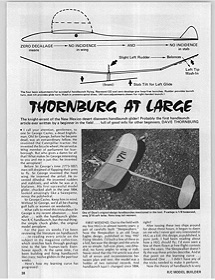 (Catapult launched gliders) Glider Design Ideas - Dave Thornburg