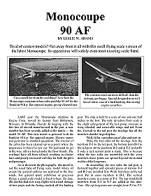 Monocoupe 90 AF (Article and Plan)