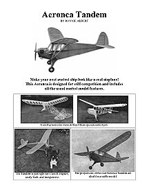Aeronca Tandem (Article and Plan)
