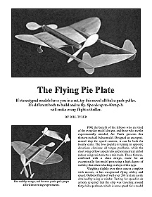 Flying Pie Plate (Article and Plan)