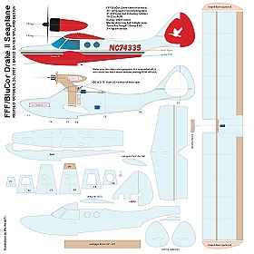 Drake II Seaplane (Plan with Parts)