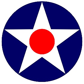 Decal Early Aircorps - Red Dot Star (Vector art)