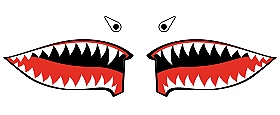 Decal P-40 Shark Teeth (Vector Art)