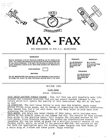 Max Fax Newsletter 1980 11/12