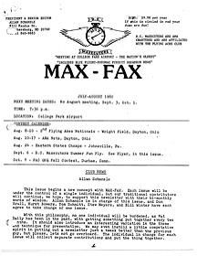 Max Fax Newsletter 1980 07/08