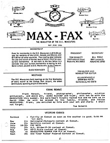 Max Fax Newsletter 1986 05/06
