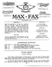 Max Fax Newsletter 1988-07/08
