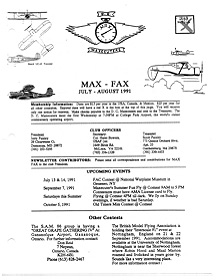 Max Fax Newsletter 1991-07/08