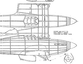 Hawker Hurricane.  Redraw of a dime plan