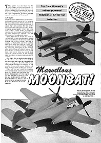McDonnell XP67 Moonbat (Article and Plan)