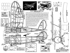 Waco "D" Military 20" (Plan, Parts and Decals)