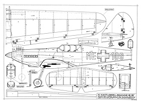 Messerchmitt ME 109 (Plan and Parts)