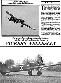 Vickers Wellesley (Article and Plan)