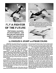 Fly a Fighter of the Future (Article and Plan)