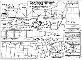 Veron Fokker D VIII (Plan, Parts and Assembly Details)