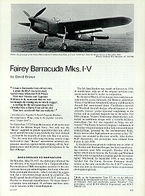 Profile 240 - Fairey Barracuda Mks. I � V