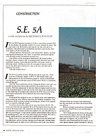 S.E. 5A - WWI Plane (MAN Article)