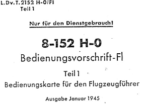 Pilots Notes Focke-Wulf TA152 H0