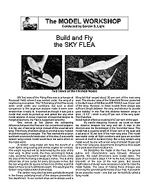 Build and Fly the Sky Flea (Article and Plan)