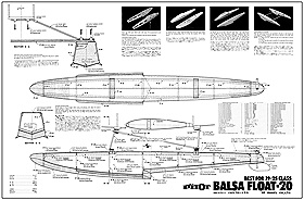 Pilot Balsa Floats-20 (Parts sheet included)