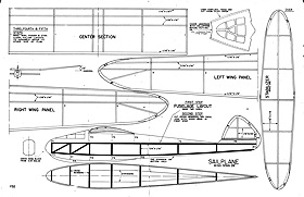 Megow - 28 Inch Sailplane Kit F52 (Plan and Printwood)